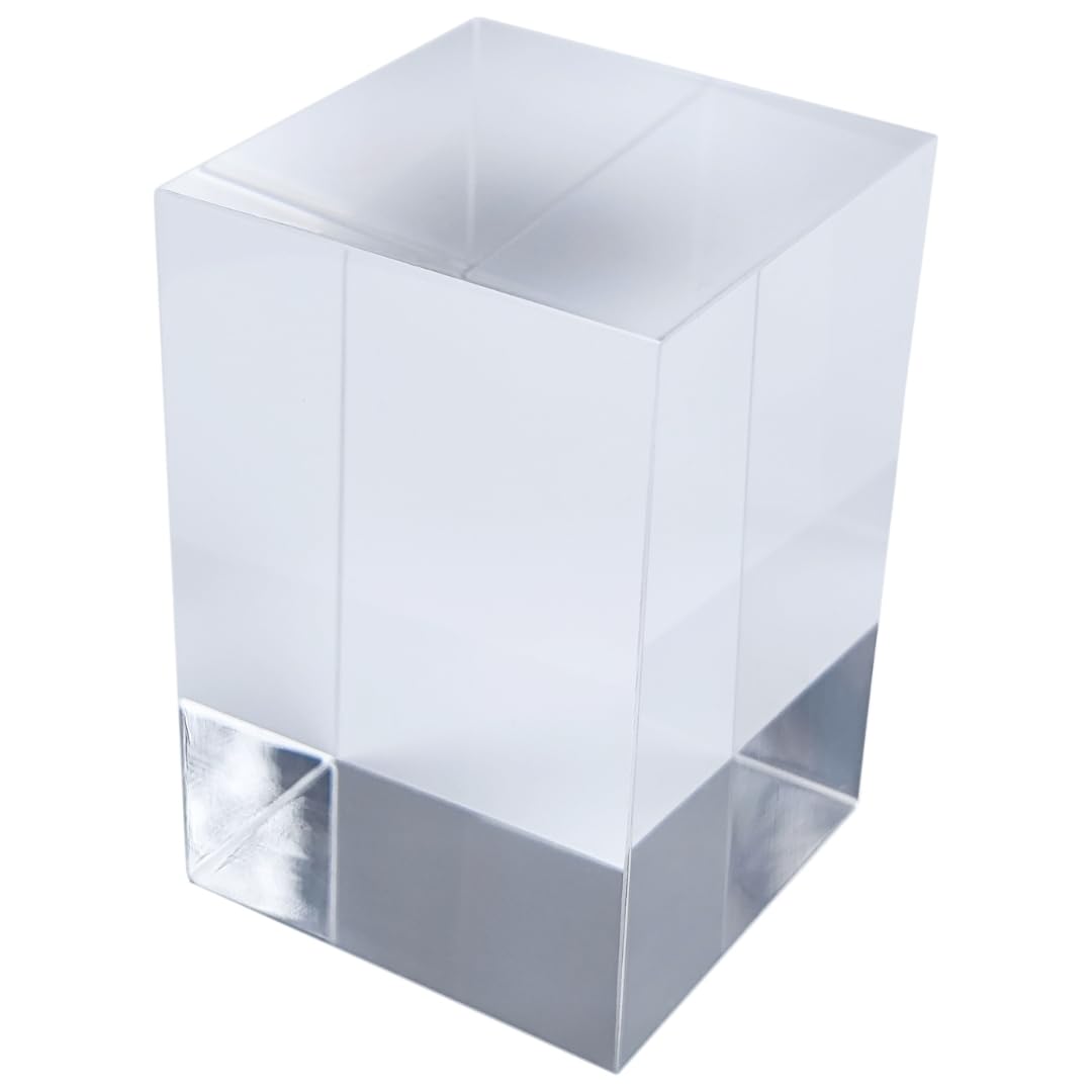 アクリルブロック 40×40×60mm 2個 透明 台座 展示 撮影 陳列 什器 ベース クリア ディスプレイスタンド 四角形 直方体 正方形 4cm 4センチ 40mm 40ミリ 40-40-60*2