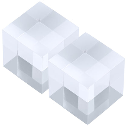 アクリルブロック 60×60×60mm 2個 透明 台座 展示 撮影 陳列 什器 キューブ ベース クリア ディスプレイスタンド 四角形 立方体 正方形 6cm 6センチ 60ミリ ab-60-60-60*2