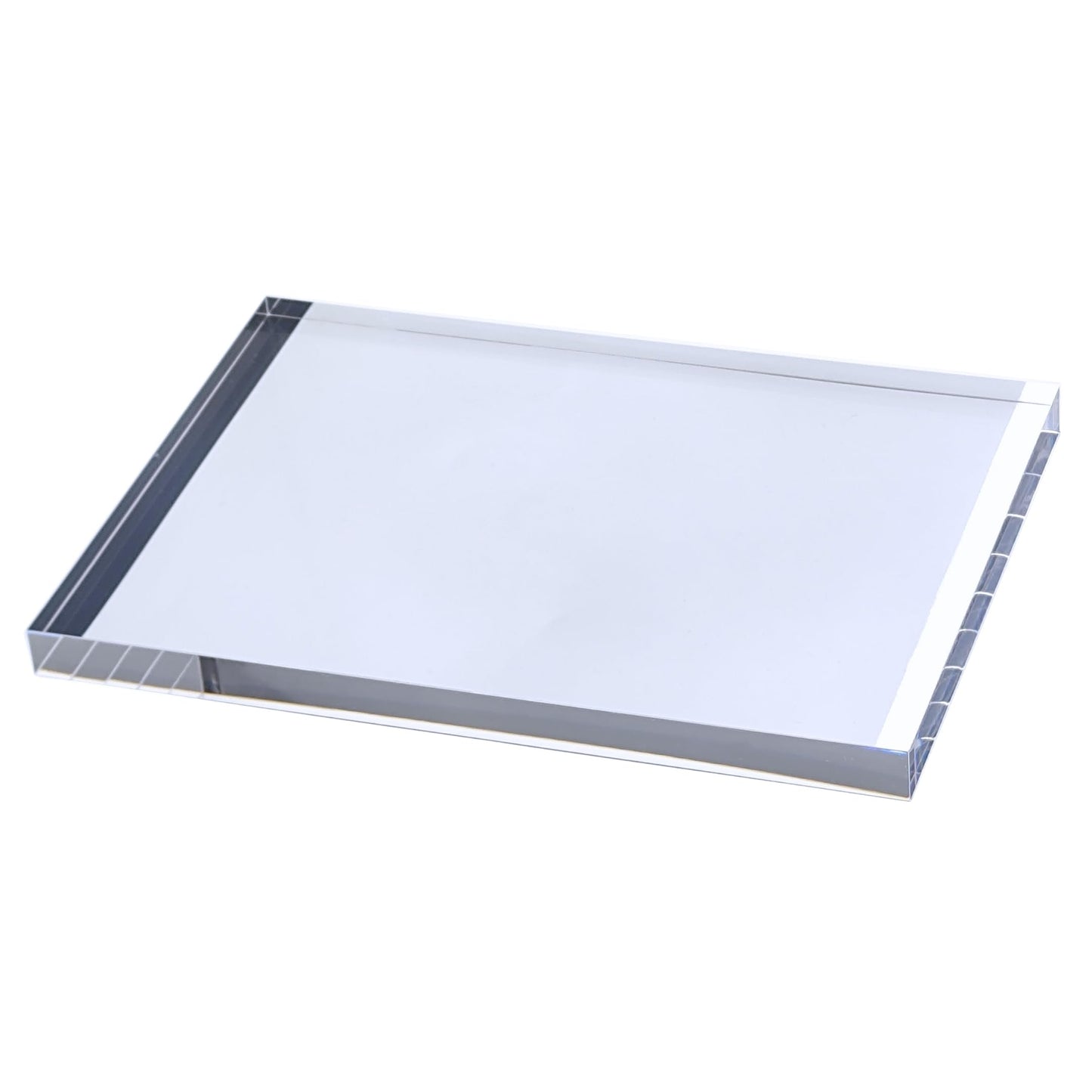 アクリルブロック A6サイズ 148×105×10mm 1個 透明 クリア ベース プレート ディスプレイスタンド 板 四角形 長方形 展示 撮影 台座 什器 a6-10*1