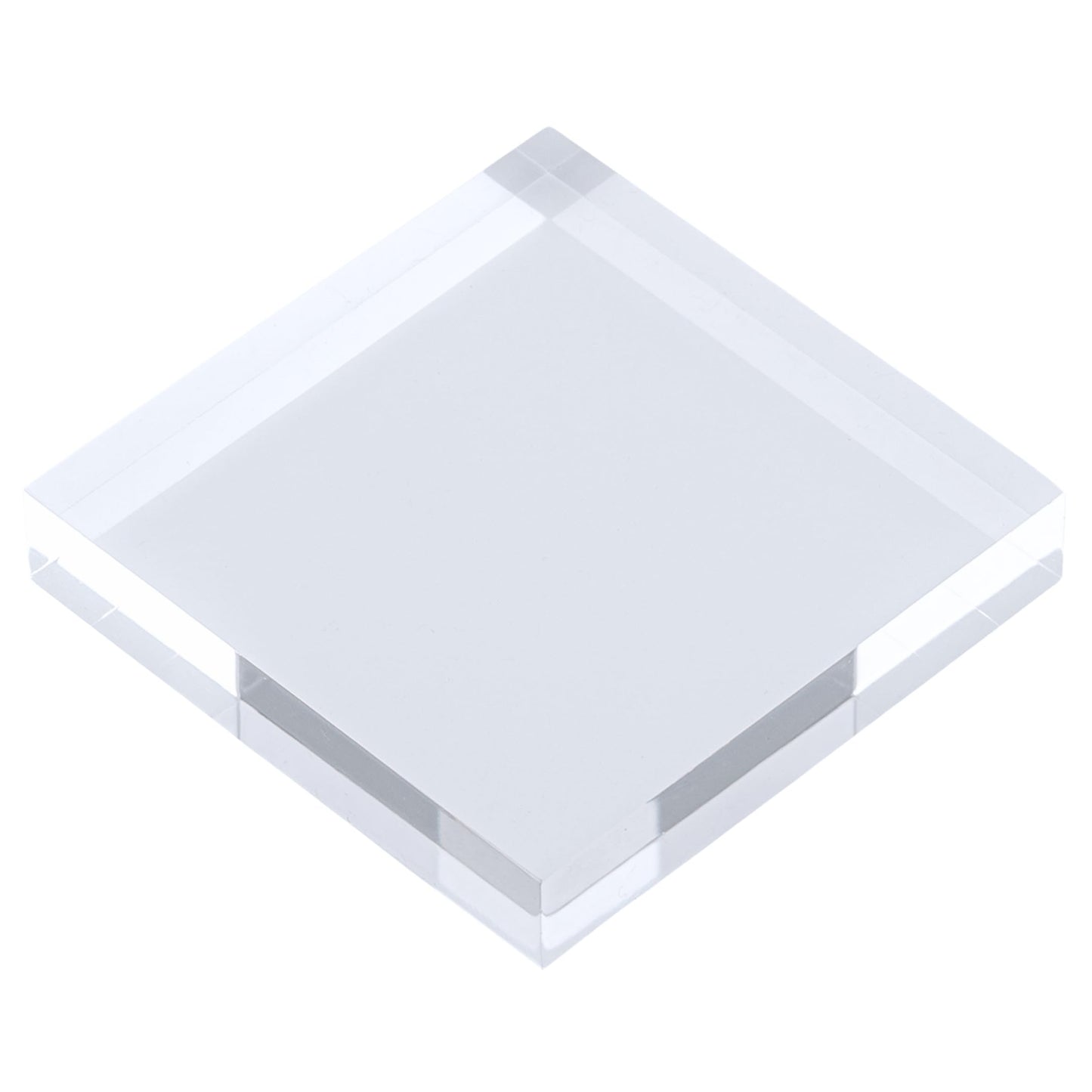 アクリルブロック 100×100×20mm 1個 透明 台座 展示 撮影 陳列 什器 板 プレート ベース クリア ディスプレイスタンド 四角形 正方形 10cm 10センチ 100mm 100ミリ ab-100-100-20*1