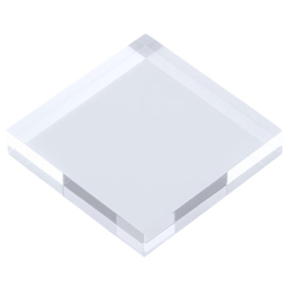 アクリルブロック 100×100×20mm 1個 透明 台座 展示 撮影 陳列 什器 板 プレート ベース クリア ディスプレイスタンド 四角形 正方形 10cm 10センチ 100mm 100ミリ ab-100-100-20*1