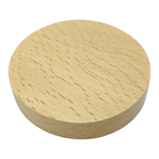 木製ブロック カット木材 直径50mm×高さ10mm そのまま使える薄ニス塗装済 ブナ材 硬め 全面研磨加工 円形 丸型 円盤 台座 工作 撮影 展示 DIY キューブ wb-r50-10 5個