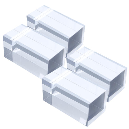 アクリルブロック 60×30×30mm 4個 透明 台座 展示 撮影 陳列 什器 板 プレート ベース クリア ディスプレイスタンド 四角形 正方形 6cm 6センチ 60mm 60ミリ 60-30-30*4