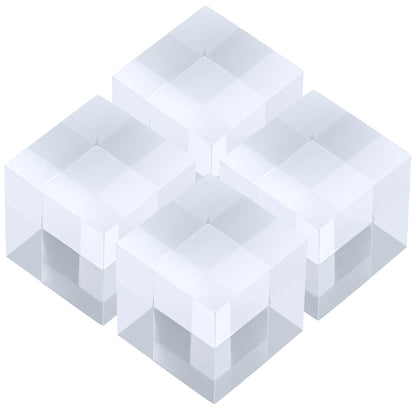 アクリルブロック 40×40×40mm 4個 透明 台座 展示 撮影 陳列 什器 キューブ ベース クリア ディスプレイスタンド 四角形 立方体 正方形 4cm 4センチ 40ミリ ab-40-40-40*4