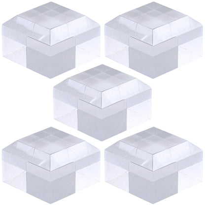 アクリルブロック 30×30×20mm 5個 面取り ベース キューブ ディスプレイスタンド 四角形 透明 クリア 展示 台座 E30-30-20*5