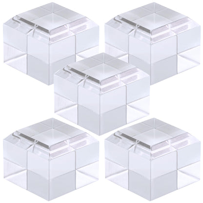 アクリルブロック 30×30×25mm 5個 面取り ベース キューブ ディスプレイスタンド 四角形 透明 クリア 展示 台座 E30-30-25*5
