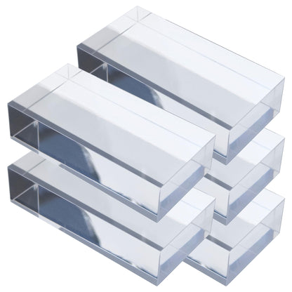 アクリルブロック 60×30×15mm 5個 透明 台座 展示 撮影 陳列 什器 板 プレート ベース クリア ディスプレイスタンド 四角形 正方形 6cm 6センチ 60mm 60ミリ 60-30-15*5